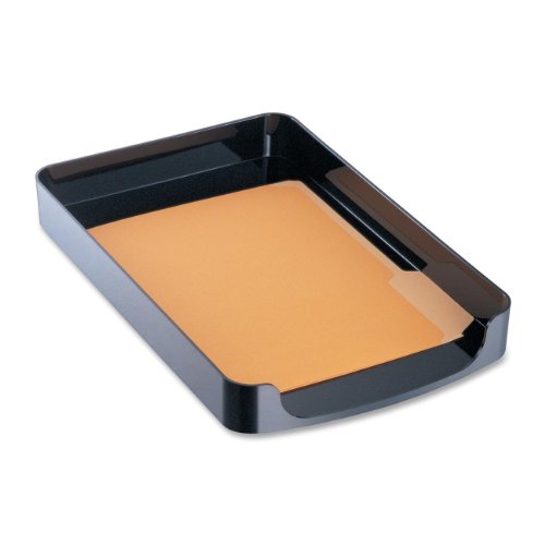 Officemate 2200 Series Executive Letter Tray, Front Load, Black (22232)