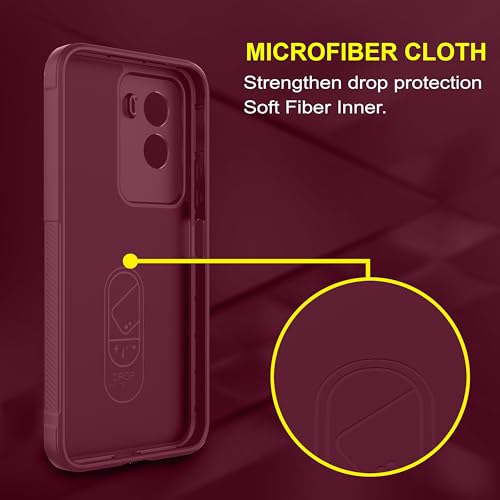 Image of Zapcase Back Case Cover for Poco M7 Plus 5G | Compatible for Poco M7 Plus 5G Back Cover | Liquid Silicon Magic Case with Camera Protection | Plum