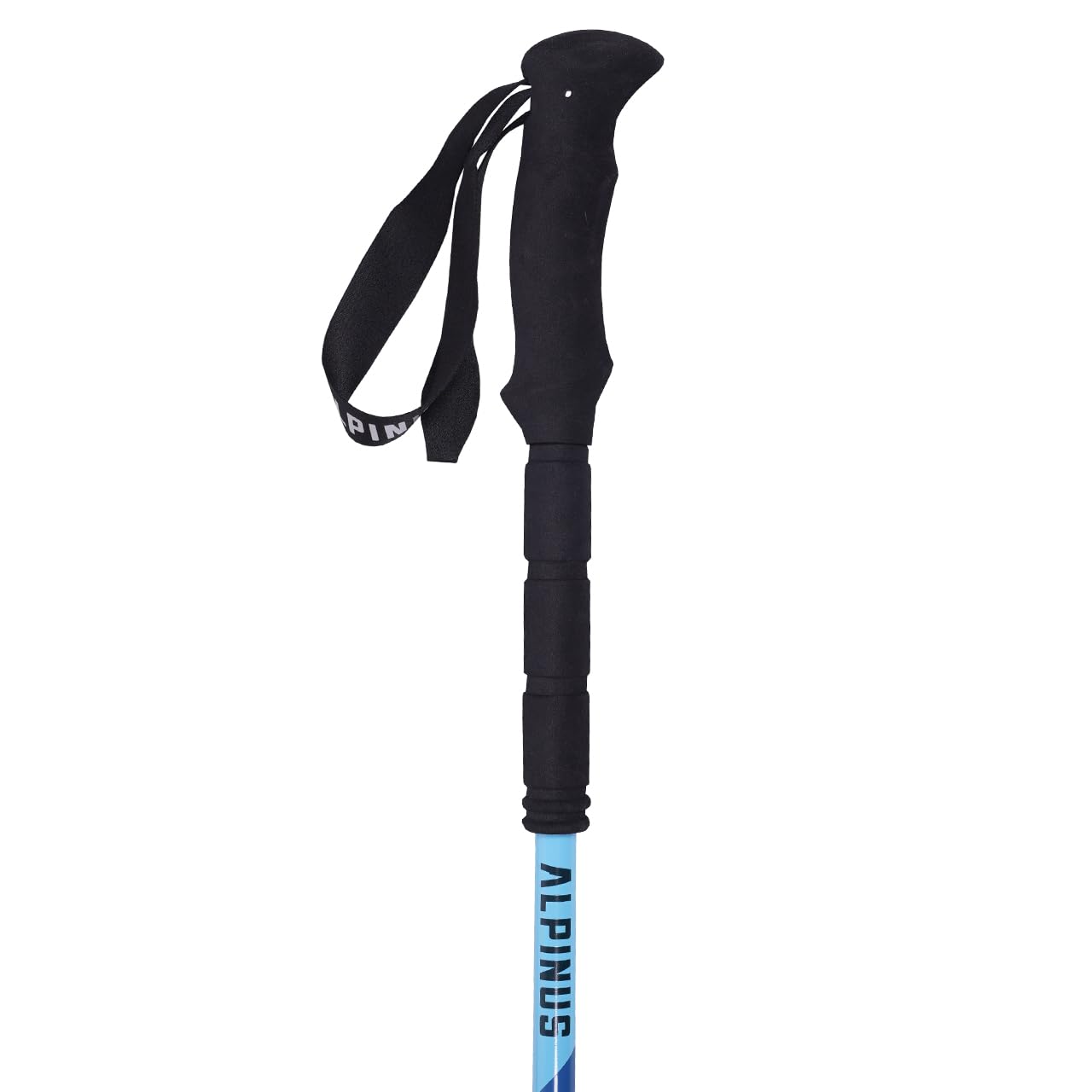 Alpinus - Wanderstöcke Faltbar Matterhorn, Walking Stöcke mit Klemmverstellung, Gehstock Maximale Länge: 65–135 cm, Trekkingstöcke mit Zubehör Inklusive, Wanderstock