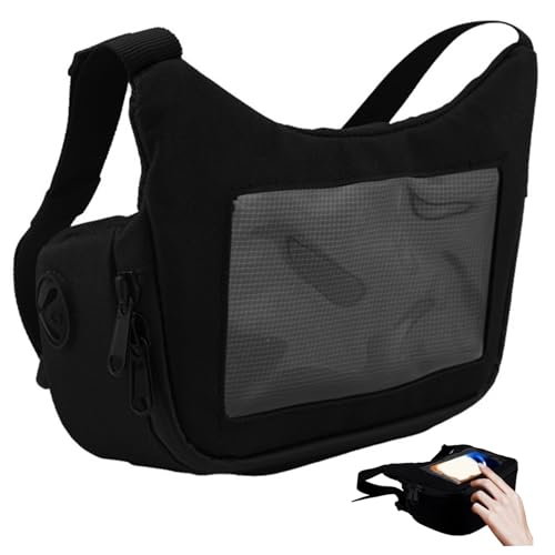 Sac guidon étanche scooter vélo avec pochette téléphone tactile de selle