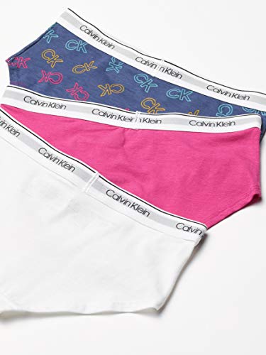 Calvin Klein Girls' Little Modern Cotton Hipster Underwear, Multipack