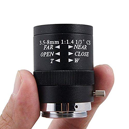 image for Dahszhi 3.5-8.0mm F1.4 CCTV Lens CS Mount Manual Focus Zoom Focal IR 1