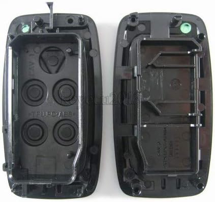 Keyecu Remote Key Shell Case Fob 5 Button for Land Rover LR4 Range Rover Evoque/ Sport 2012-2015 No Logo