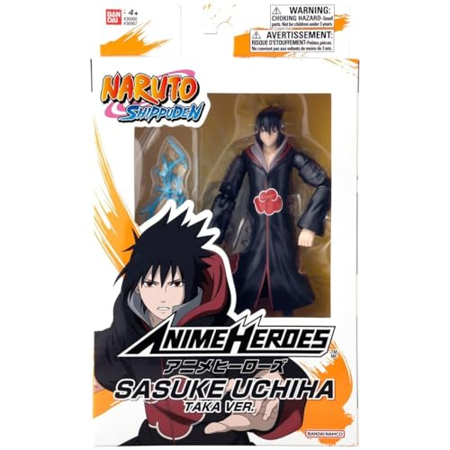 BANDAI - Anime Heroes - Naruto Shippuden - Figur Sasuke Taka - Offizielle Lizenz Naruto Shippuden -...