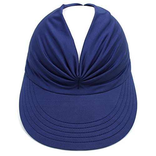 Visera de sol para mujer con protección UV y ala ancha miniatura 4