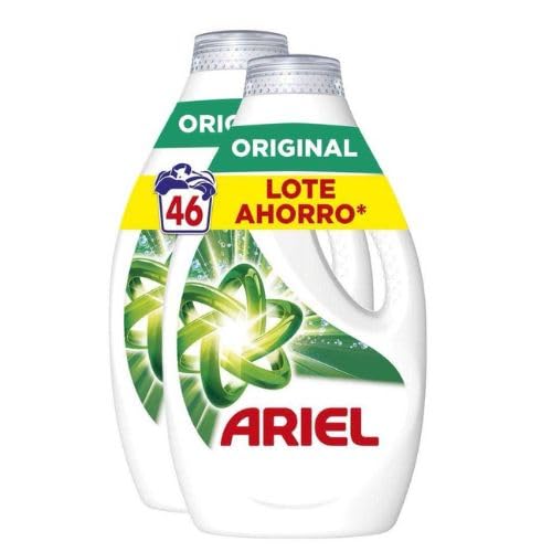 Ariel Original Detergente Líquido 46 Lavados (Pack 2 x 23) – Limpieza profunda y frescor duradero