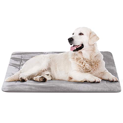 JoicyCo Dog Bed Crate Pad Mat 35"/42"/47" Washable Pet Bed Cat Beds Soft