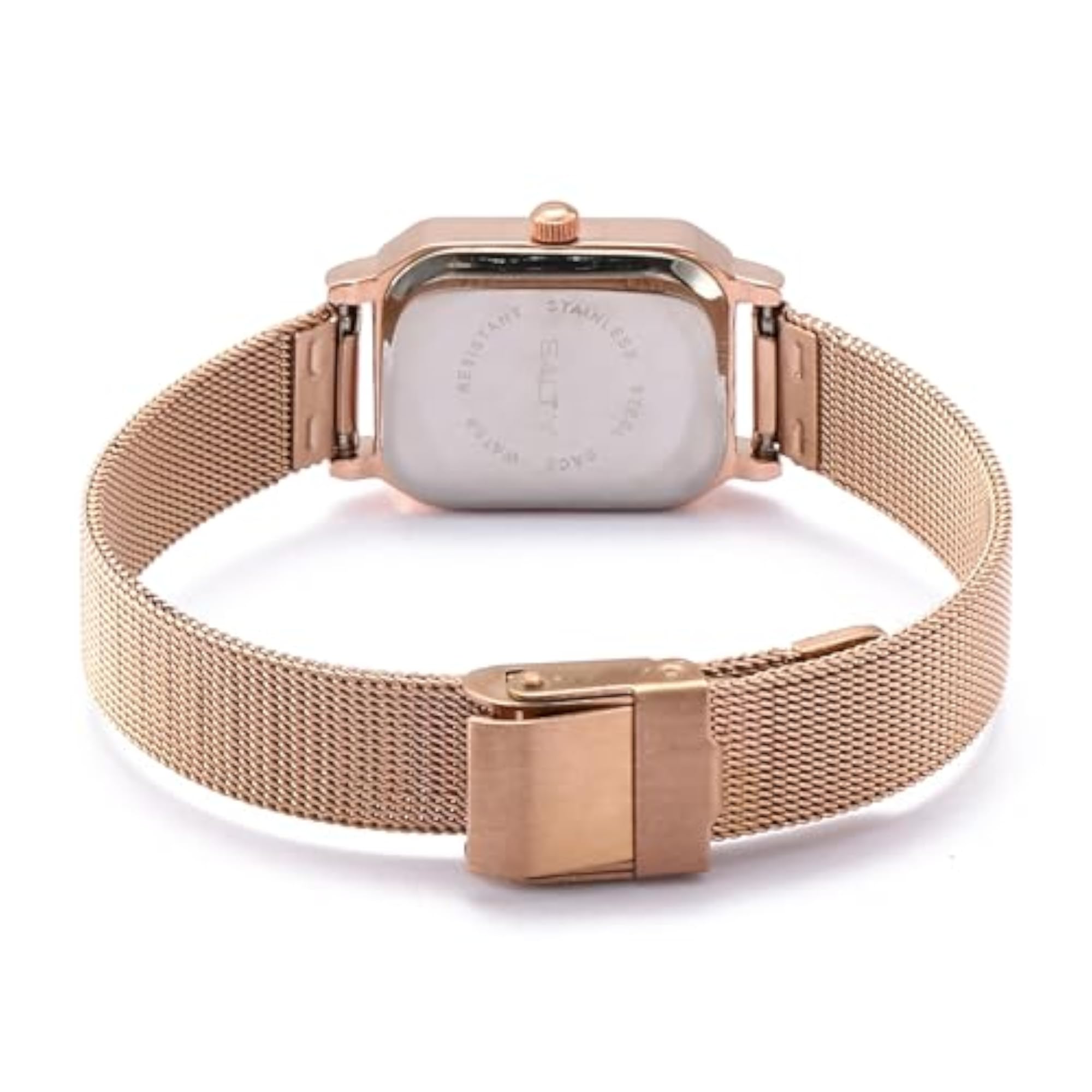 Women's Royale Rose Gold Analog Watch with White Dial