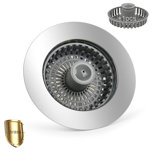 Tapón elegante de latón para fregadero de cocina 3 en 1