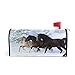 ALAZA A Horse Running The Snow Magnetic Mailbox Cover MailWraps Garden Yard Home Decor for Outside Standard Size-18