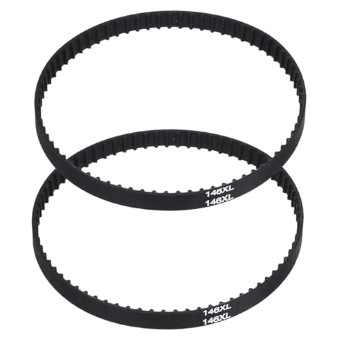 PATIKIL Rubber Timing Belt 146XL 73 Teeth 10mm Width Black 2pcs