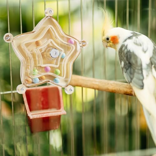 Rotationsspielzeug mit Vogelrad, drehbares Spielzeug für Vögel, Spielzeug für Papageien, sicheres Haustierzubehör für Aras, Hunde, Hunde, Conure Cocka