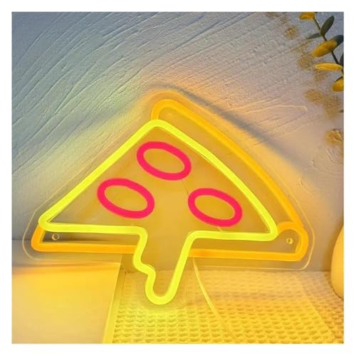 Enseigne lumineuse néon pizza déco murale cuisine restaurant