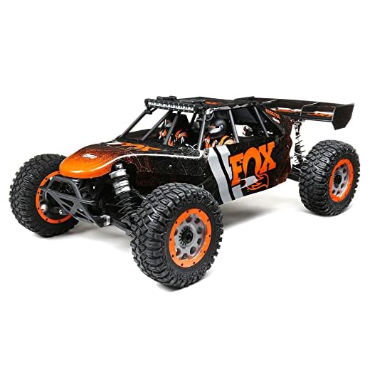 Losi RC Truck 1/5 DBXL-E 2.0 4 Wheel Drive Desert Buggy Brushless RTR Battery and Charger Not Included with Smart Fox LOS05020V2T1