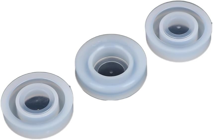 Kopida 3PCS Silicone Ring Molds for Epoxy Resin Jewelry - Transparent Flexible Easy Demold 16-18mm Sizes