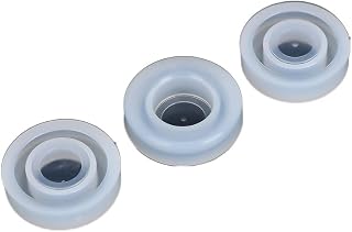 Kopida 3PCS Silicone Ring Molds for Epoxy Resin Jewelry - Transparent Flexible Easy Demold 16-18mm Sizes