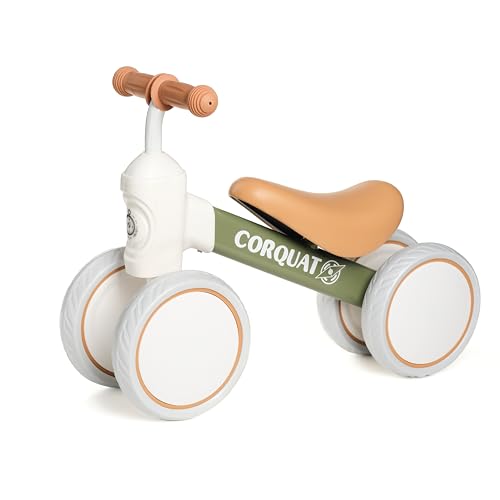CORQUAT Correpasillos Bebe 1 Año, Juguetes Niños 1 Año, Triciclo, Bicicleta sin Pedales, Correpasillos, Perfecto para Regalos Originales Bebes 1 Año. (Verde)