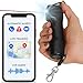 Plegium Smart Pepper Spray 5-in-1 – Self Defense Keychain for Women & Men w/Free GPS Location, Emergency Texts, Live Tracking, Bluetooth Alarm, Loud Siren, LED Strobe, Max Strength, Black