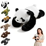 Weighted Panda Plush Teddy, Soft Stuffed Animal Plushies, Cuddly Toy for Comfort & Relaxation, Pookie the Panda Weighted Animals for Adults, Hugging Companion for Anxiety Relief & Sleep Support（30cm）