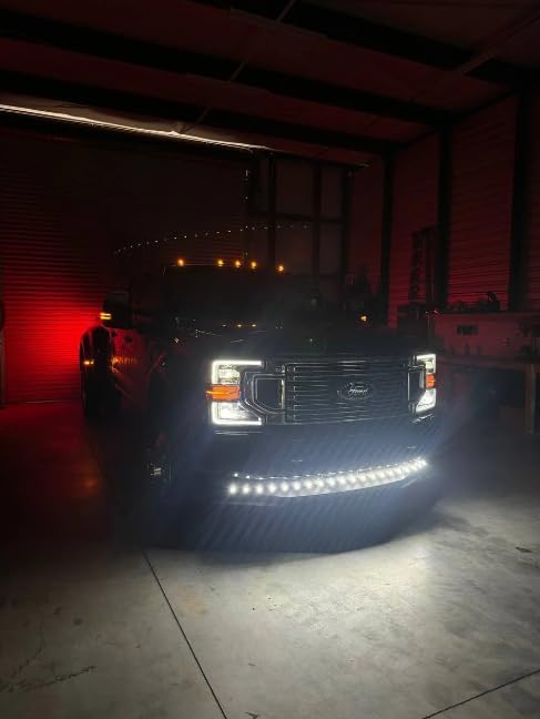 20 Piece Valance Lights - Fully Plug & Play Valance Lights - Waterproof, Easy Installation - White LED Marker Lights Signal Light 12V for Truck Trailer UTV Van RV