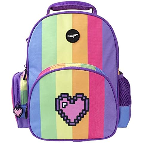 Fringoo Pixel Heart Kids Backpack for School Cover