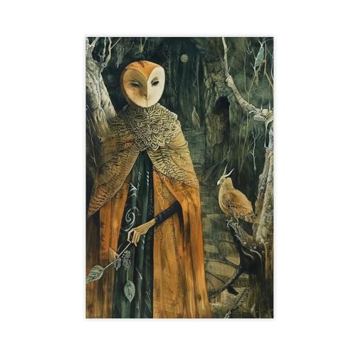 ZXRAF Póster de lienzo con diseño de sinfonía de fantasía para decoración de dormitorio, oficina, habitación, regalo, 40 x 60 cm