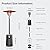 EAST OAK 50,000 BTU Patio Heater with Sand Box, Table Design, Double-Layer Stainless Steel Burner, Wheels, Triple Protection System, Outdoor Heater for Home and Residential, 2023 Upgrade, Black