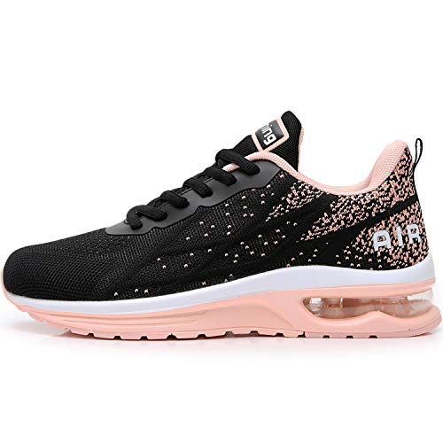M Magper Women Air Running Sneakers Lightweight Walking Athletic Gym Sports Shoes Peachblack Us 6 B(M) #TOP20