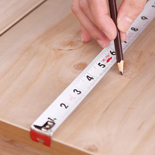 Image of Mr. Pen- Tape Measure, 25-Foot, 6 pcs, Orange, Steel Measuring Tape, Bulk Tape Measure with Fractions