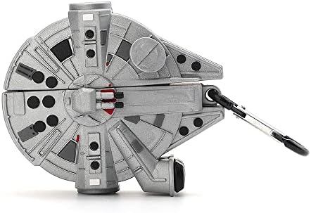 Aerymli 3D Cool Spacecraft Case for Airpods 3rd Generation Case,3D Cool Spacecraft Millennium Falcon Airpod Design Boys Men Soft Protective Cover Case Compatible for Airpods 3rd Gen 2021 Case