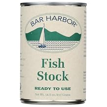 Bar Harbor Fish Stock, 14.5 oz 411g Ready-to-Use Haddock Stock, Chef-Favorite for Risotto, Rice & Pasta