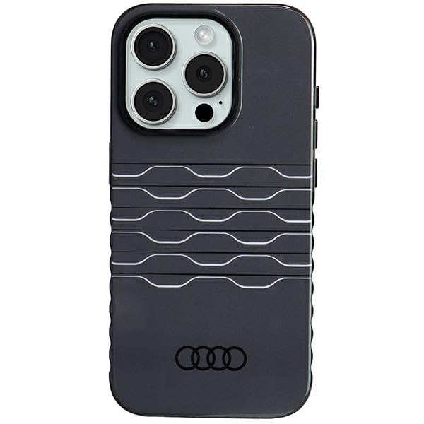 Audi Coque IML pour iPhone 15 Pro 6,1" Noir Rigide AU-IMLMIP15P-A6/D3-BK