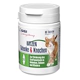 GIGI VET Gelenk Komplex für Katzen - Gelenktabletten mit Glucosamin MSM Chondroitin und Ester C - Joint Care Ergänzungsfuttermittel als leicht verdauliche Kautabletten