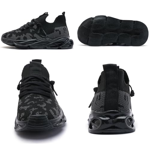 Image of DADAWEN Boys Girls Sneakers Kids Lightweight Breathable Tennis Shoes Strap Running Athletic Shoes for Toddler /Little Kid /Big Kid