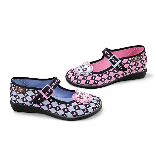 Image of Hot Chocolate Design Chocolaticas Women's Mary Jane Ballet Wedge, Hearts Game, 10 AU