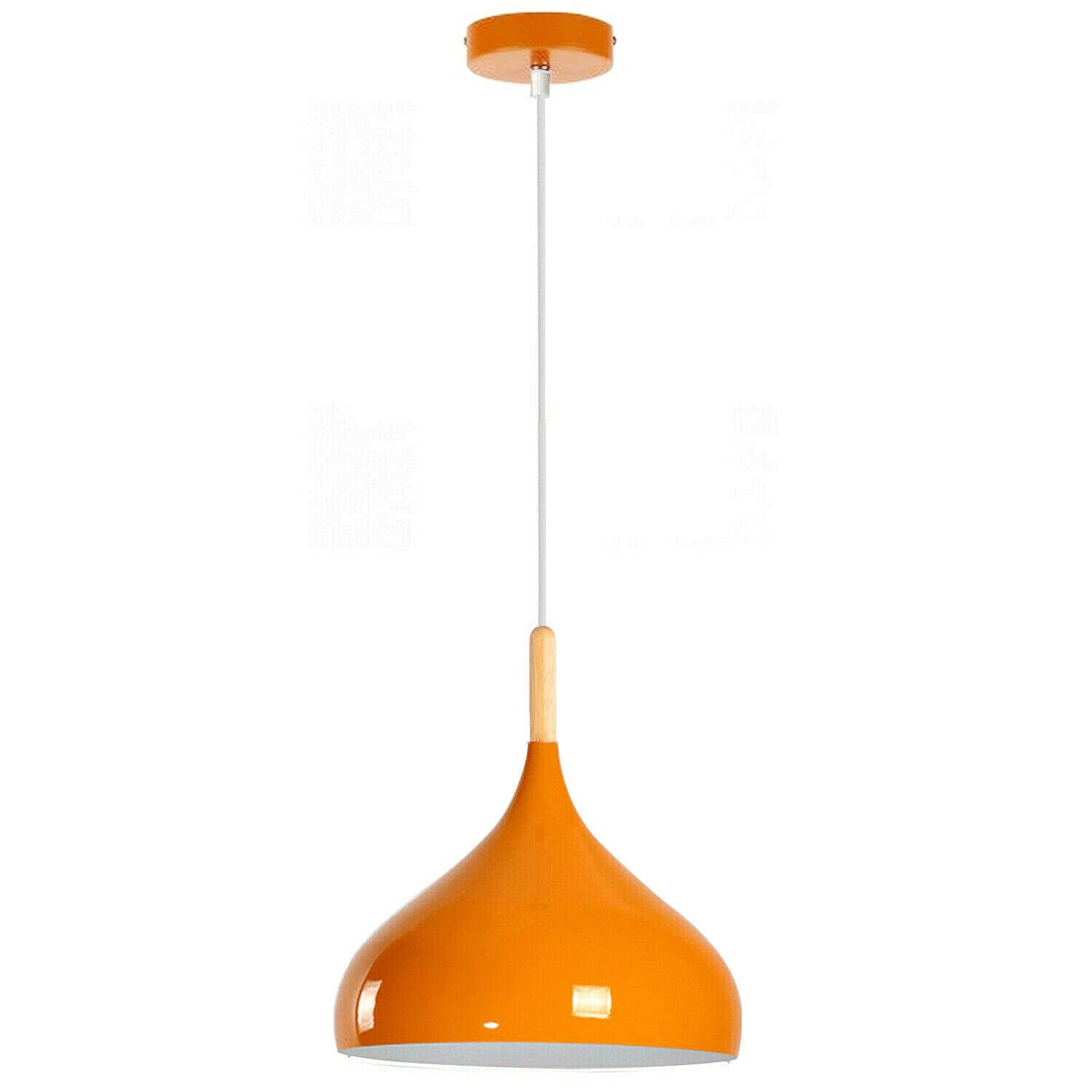 LEDSone Modern Mosque Shaped Pendant Light Shade Industrial Hanging Ceiling Lighting Ideal for Dining Room Bar Clubs & Restaurants (Orange)
