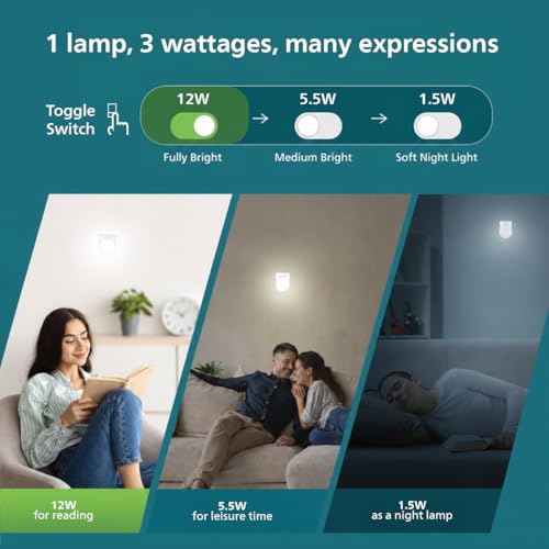 Image of Philips 12W Dimmable LED Bulb | Cool White 6500K | B22 Base | Adjustable Brightness LED Light | Energy Efficient & Versatile Lighting | Pack of 4