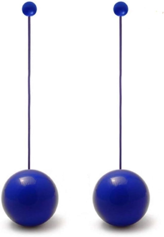 Play Pair of Contact GIGA Poi with 100mm Stage Ball -Blue