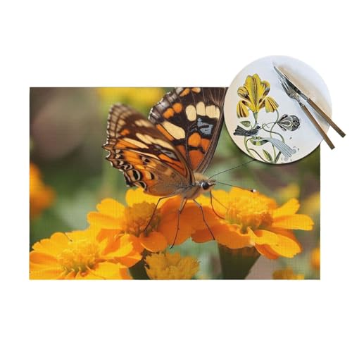 Set de table vinyle PVC lot de 4 pour protéger la table des taches - 8
