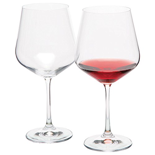 VANILLA SEASON, Bohemia Cristal 2er Set Rotwein-Gläser,570 ml,Weingläser,Weinglas,Kristallgläser,Kristallglas, Weinglas, Kristall, Weinkelche WANAKA Cover