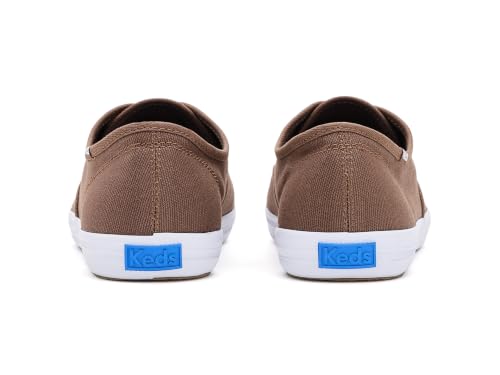 Image of Keds Women's Champion Canvas Lace-Up Cocoa Brown Canvas 7 Wide