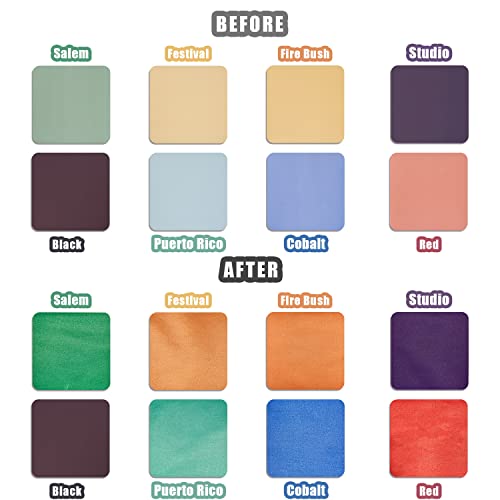Solid Color-Insoluble Transfer Sheets,12"x12"Heat Tranfer Paper for Blank T-Shirts Cup Coasters Mug,10 PCS,Black Red Blue - Image 2