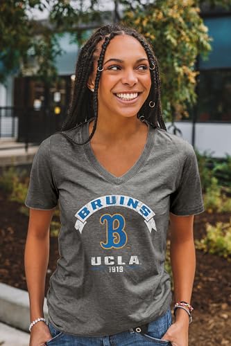 UCLA Bruins NCAA Officially Licensed Women's T-Shirt Burnout Vintage Scholar, Large