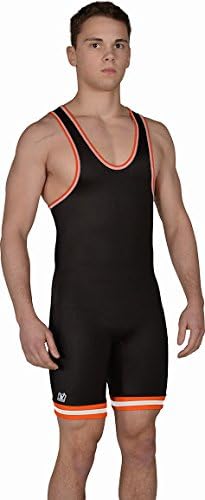 Brute Oklahoma State Wrestling Singlet -:Black/Orange/White - XXL