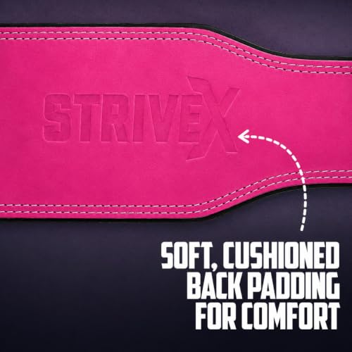 Image of Weightlifting Belt for Gym & Powerlifting | Heavy Duty Back Support Belt for Squats, Deadlifts & Heavy Lifts | Wide Lumbar Support, Strong Buckle & Training Gear (Pink, M)
