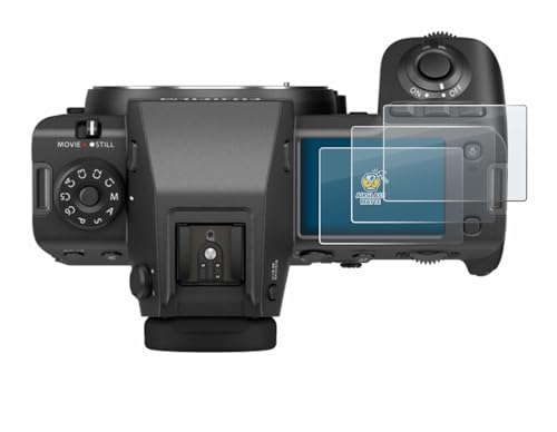 brotect Anti-Glare Glass Screen Protector Matte compatible with Fujifilm GFX100 II (top plate display) (3 Pack) - Anti-Scratch 9H Protection Film