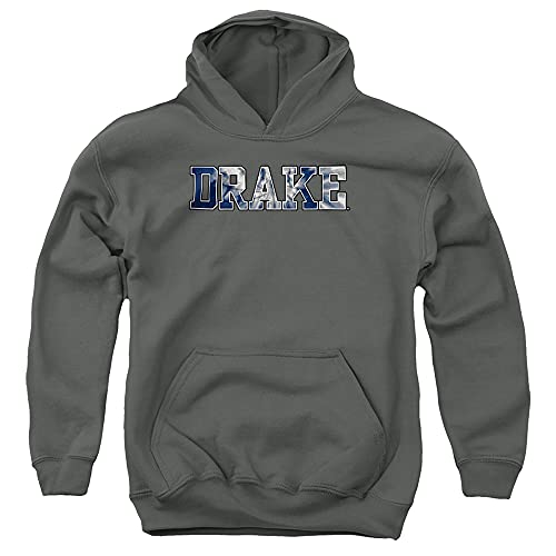 Drake University Official Tie-Dye Youth Kids Boy/Girls Pull-Over Hoodie Sweatshirt