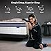 BURFLY1977 Full Mattress, 10 Inch Hybrid Mattress in a Box, Memory Foam and Individual Pocket Springs, Medium Firm Comfort, Motion Isolation, Ideal for All Sleep Positions, CertiPUR-US Certified