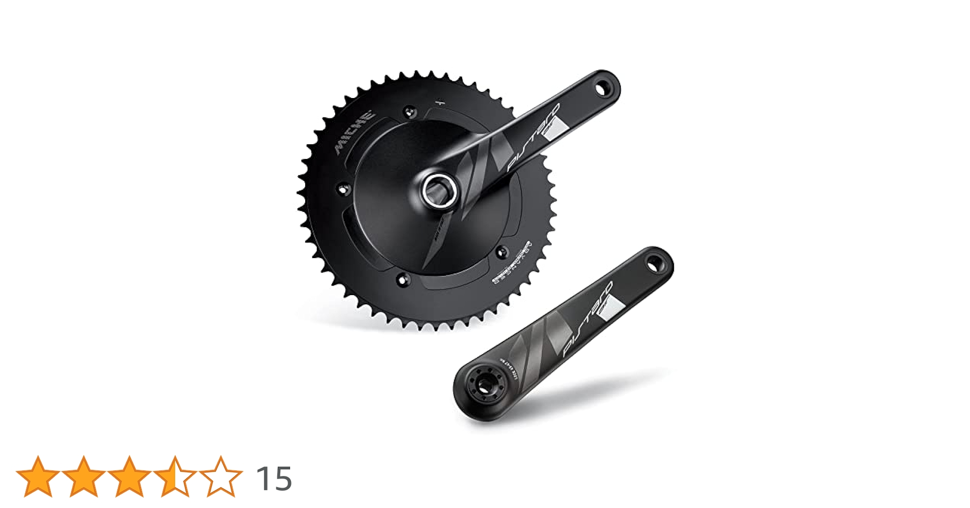 Miche Pistard Air Crankset, Black, 165mm / 48t : Amazon.co