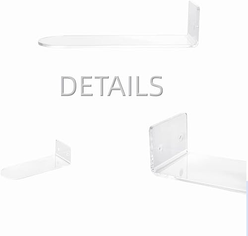 Miniatura 7 de IEEK Floating Shoe Display 8 Pack,Levitating Acrylic Shoe Shelf for Wall,Clear Wall Mounted Shoe Rack Sneaker Display Shelves Space Saving Shoe